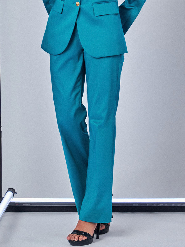 Aqua Blue Bootcut Trouser