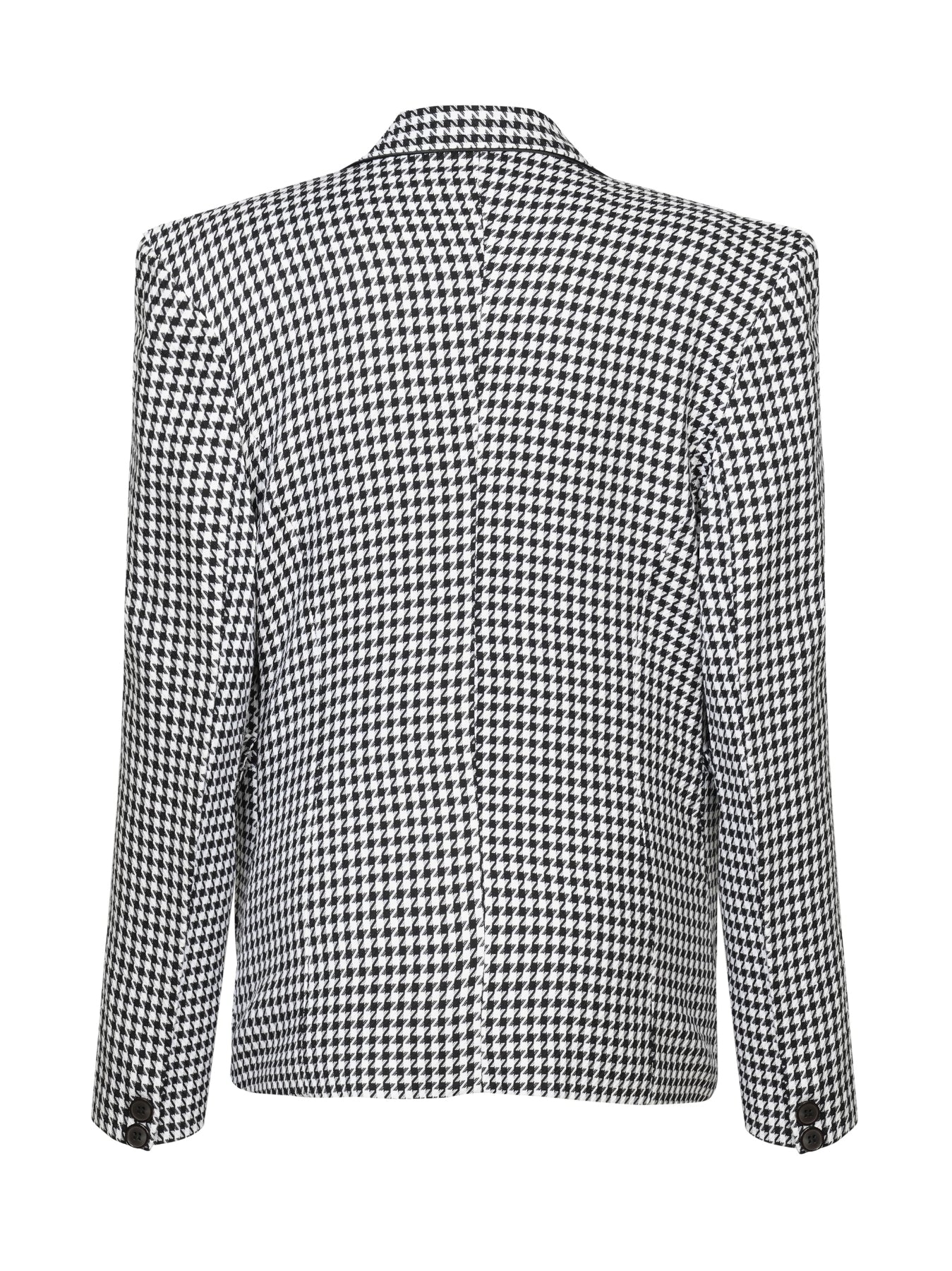 Black and White Houndstooth Blazer