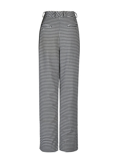 Houndstooth Straight Trouser