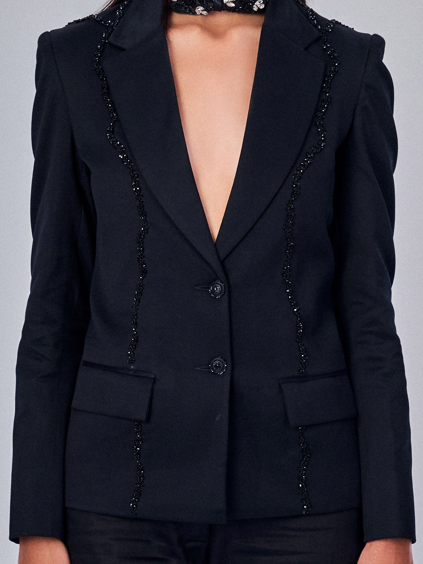 Blazer With Embroidery for Women