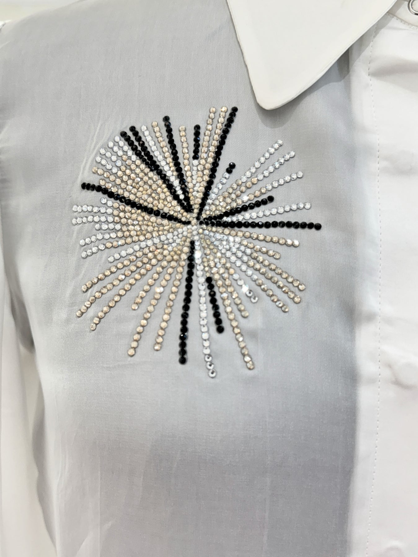 Embellished White Shirt for Formals