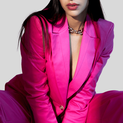 Hot Pink Structured Pant Suit - PROT