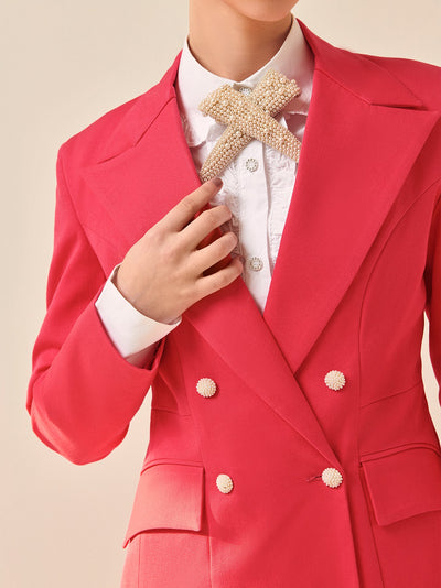 Womens red Blazer