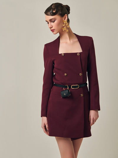 Red Blazer Dress for Party
