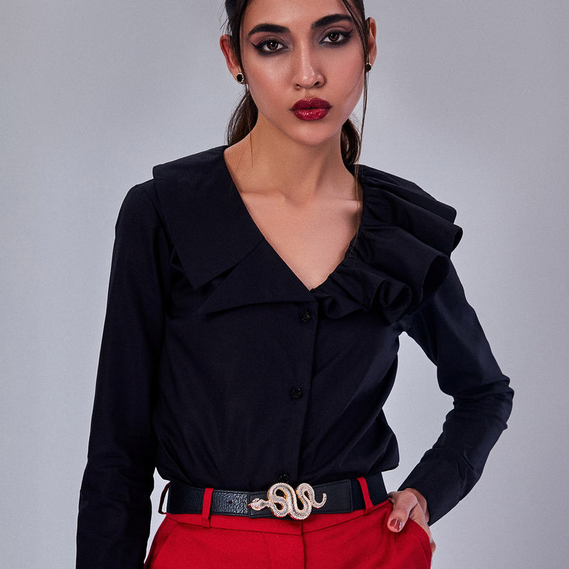 Black shirt for women by Prot