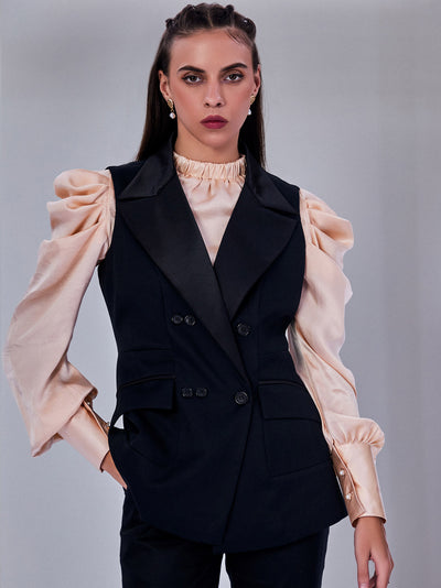 Tailored Waistcoat in black - PROTwaistcoat