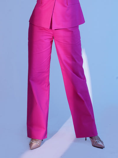 Hot pink trousers